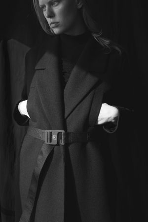 KALT "Rok" coat, pocket detail.